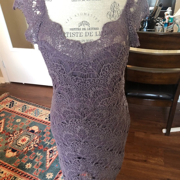 free people Purple lace dress - Picture 2 of 6